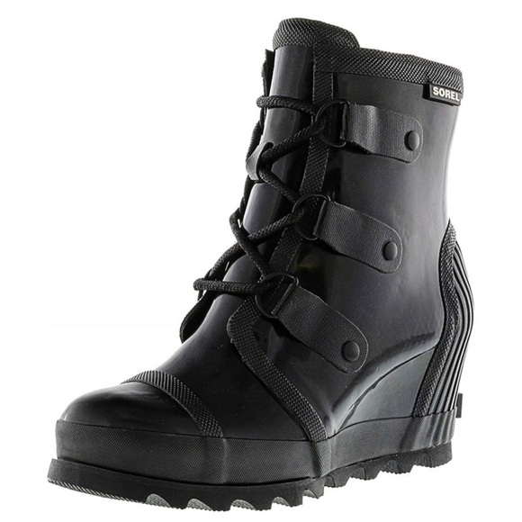 Sorel Shoes - SOREL - WOMEN'S JOAN RAIN WEDGE GLOSS RAIN BOOT